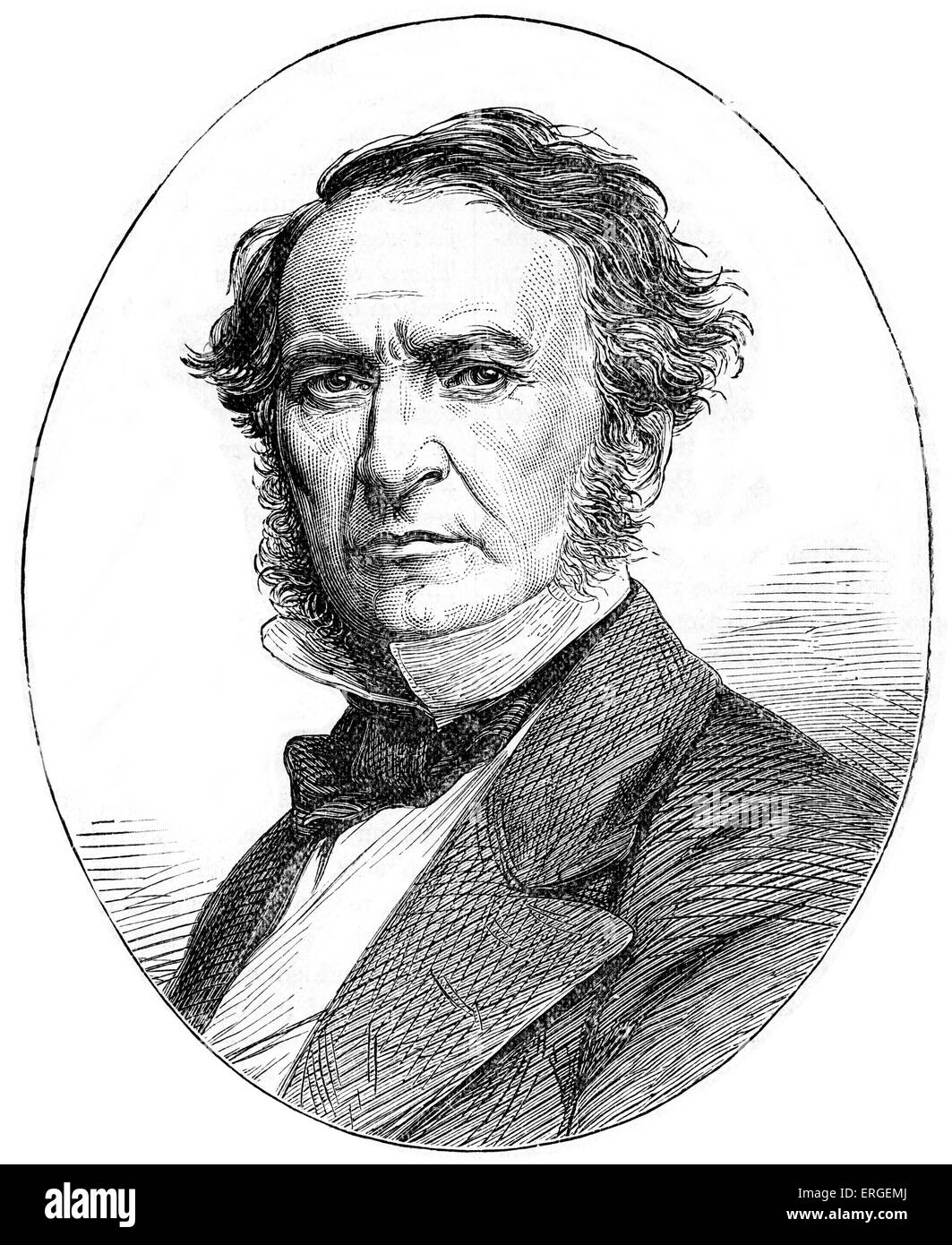 William Ewart Gladstone - ritratto, 1860. Liberale britannico statista che ha servito come primo ministro quattro tempi separati Foto Stock