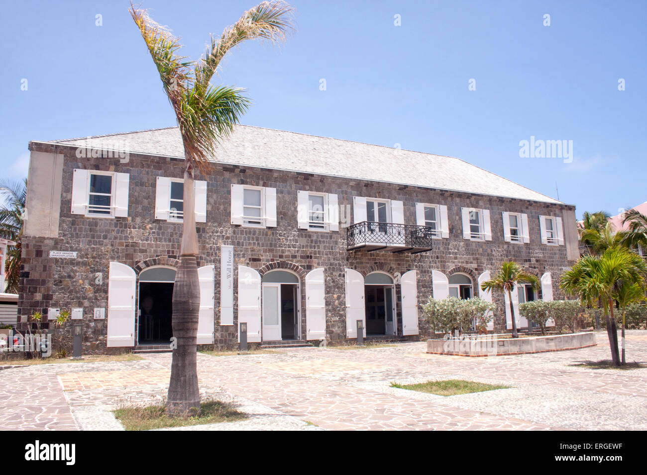 Le pareti Museum di Gustavia, St. Barts Foto Stock