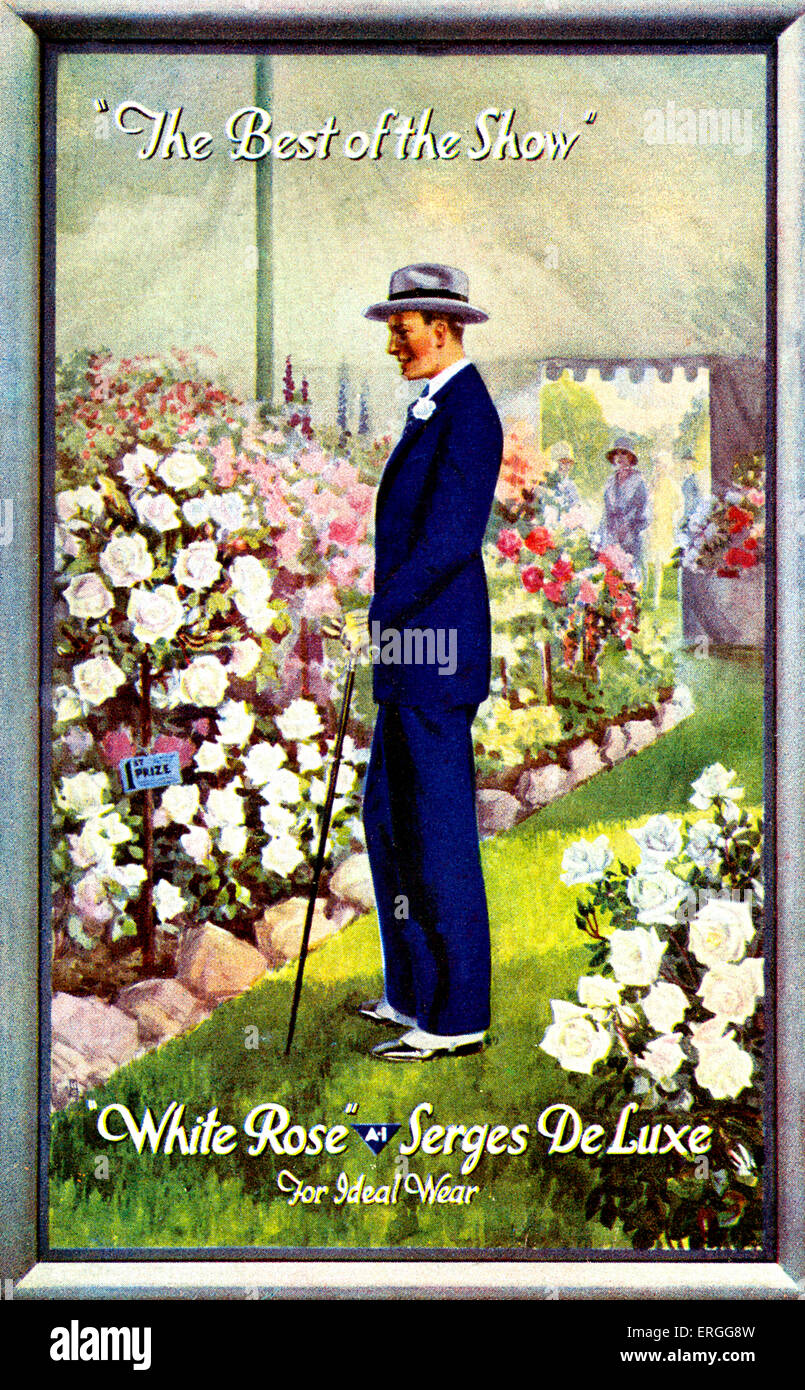 Serge De Luxe 's 'White Rose - inizio del XX secolo la pubblicità. Didascalia: 'il meglio della mostra " / " per usura ideale". Foto Stock
