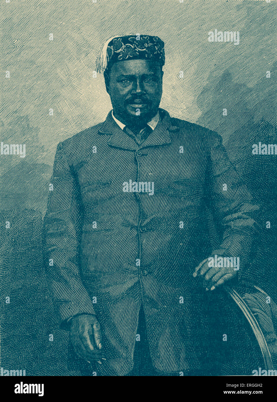 Cetshwayo kaMpande - Re degli Zulu Regno dal 1872 al 1879. 1826- 8 febbraio 1884. Ex monarchia in Sud Africa. Foto Stock
