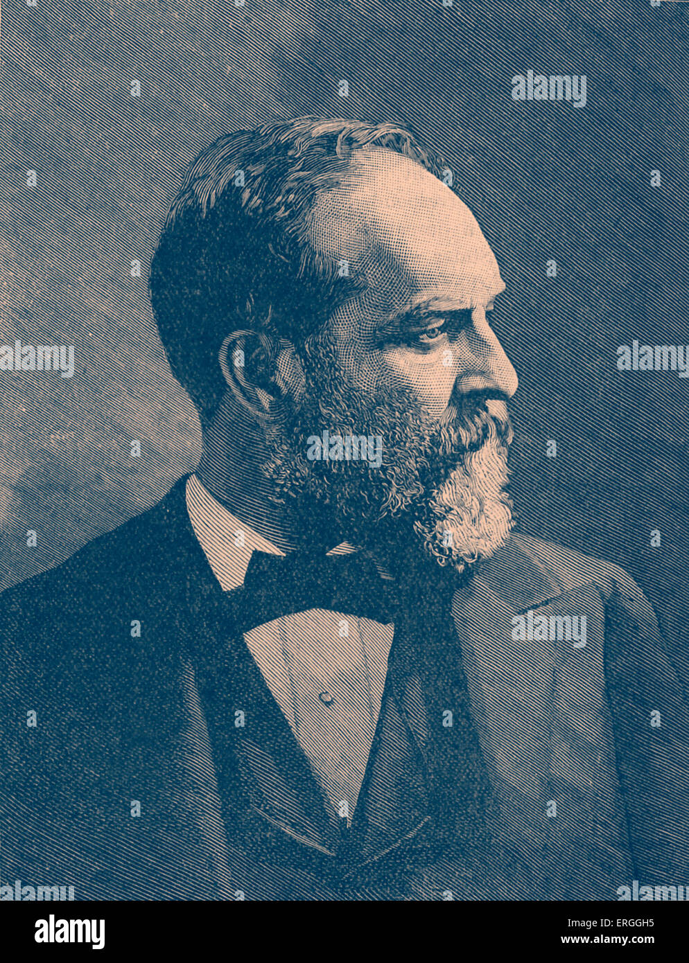 Garfield - ritratto. Ventesimo Presidente degli Stati Uniti ( 1881). 19 Novembre 1831 - 19 Settembre 1881 Foto Stock