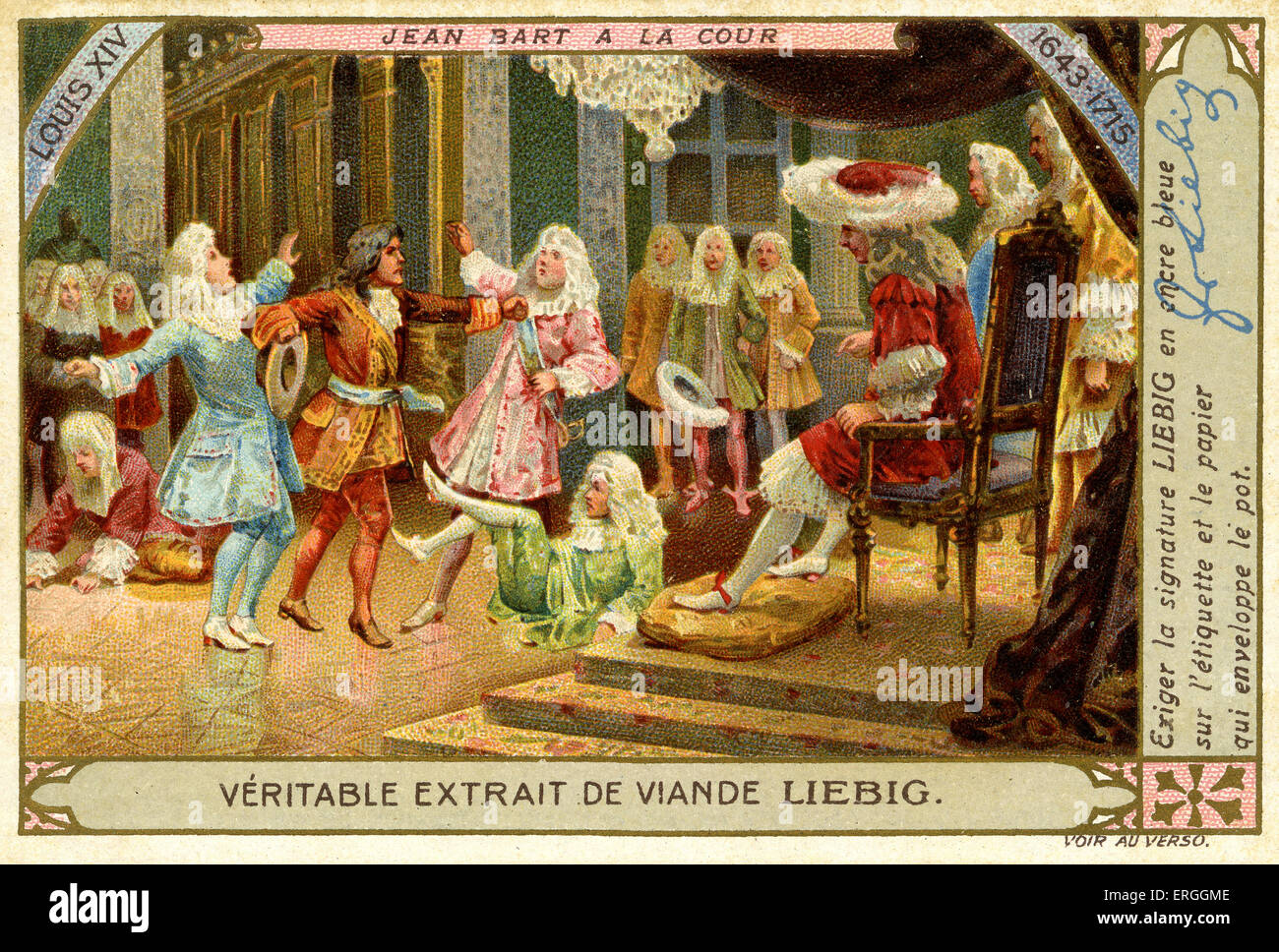 La vita di Luigi XIV: Jean Bart a corte . JB: marinaio francese che ha servito la corona francese come comandante navale e corsaro. 21 Foto Stock