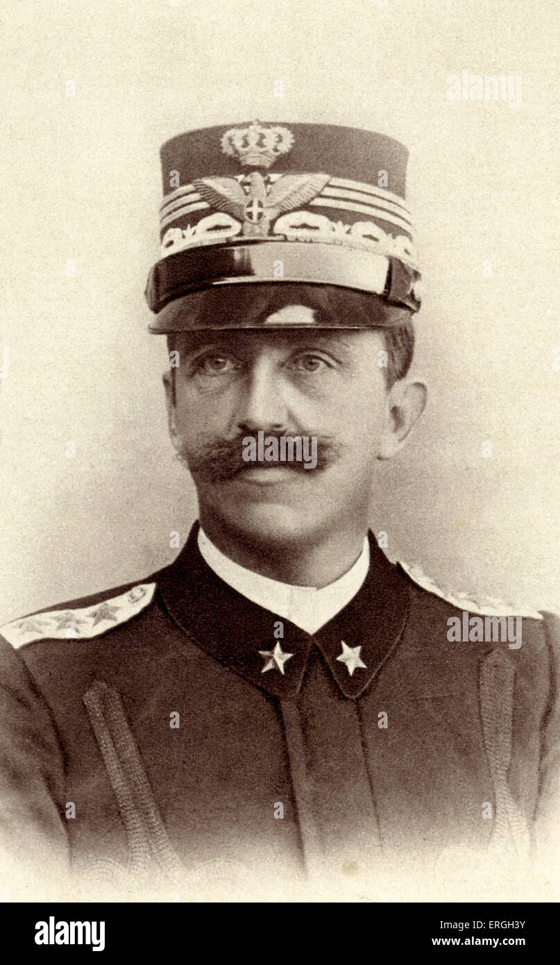 Victor Emmanuel III d'Italia - ritratto, c. 1916. Re di Italia e imperatore di Etiopia (1936 - 1941), 11 novembre 1869 - 28 Foto Stock