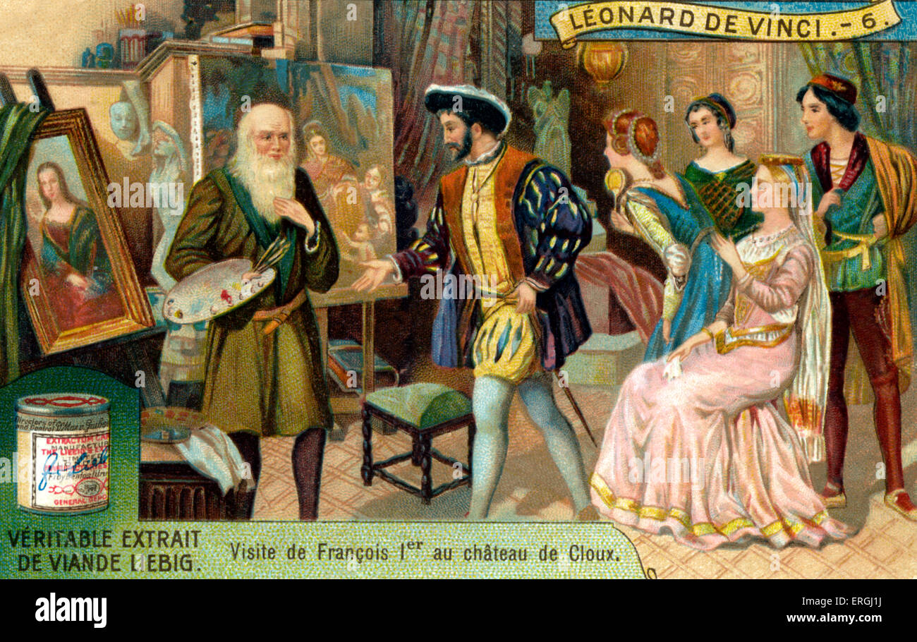 La vita di Leonardo Da Vinci: Visita di Francesco I di Francia a Clos