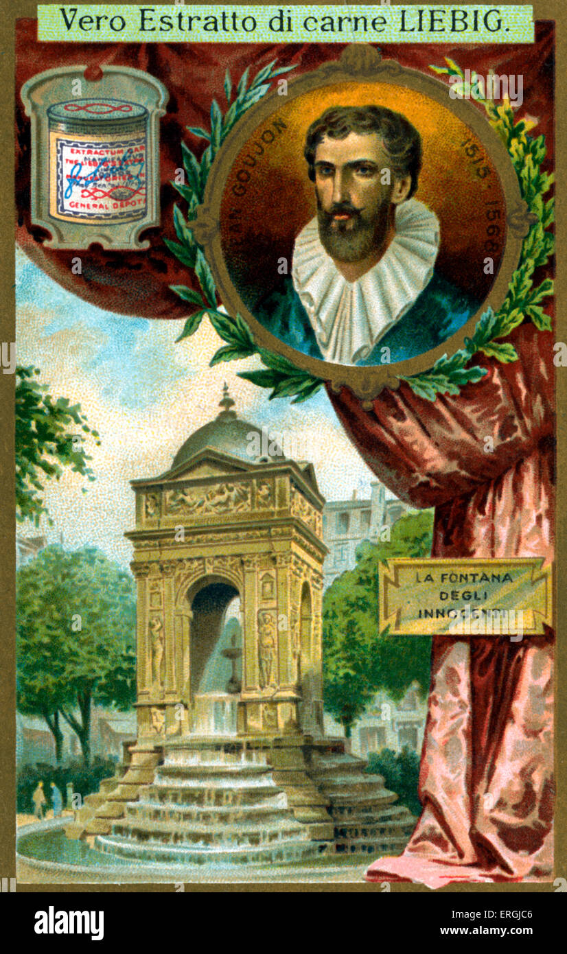 Fontaine des Innocents - Scultura da Jean Goujon e architetto Pierre Lescot. Situato sulla Place Joachim Du Bellay, Parigi, Foto Stock