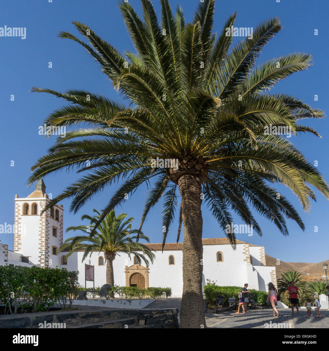 Chiesa cattedrale di Santa Maria di Betancuria in Fuerteventura, Isole Canarie, Spagna Foto Stock