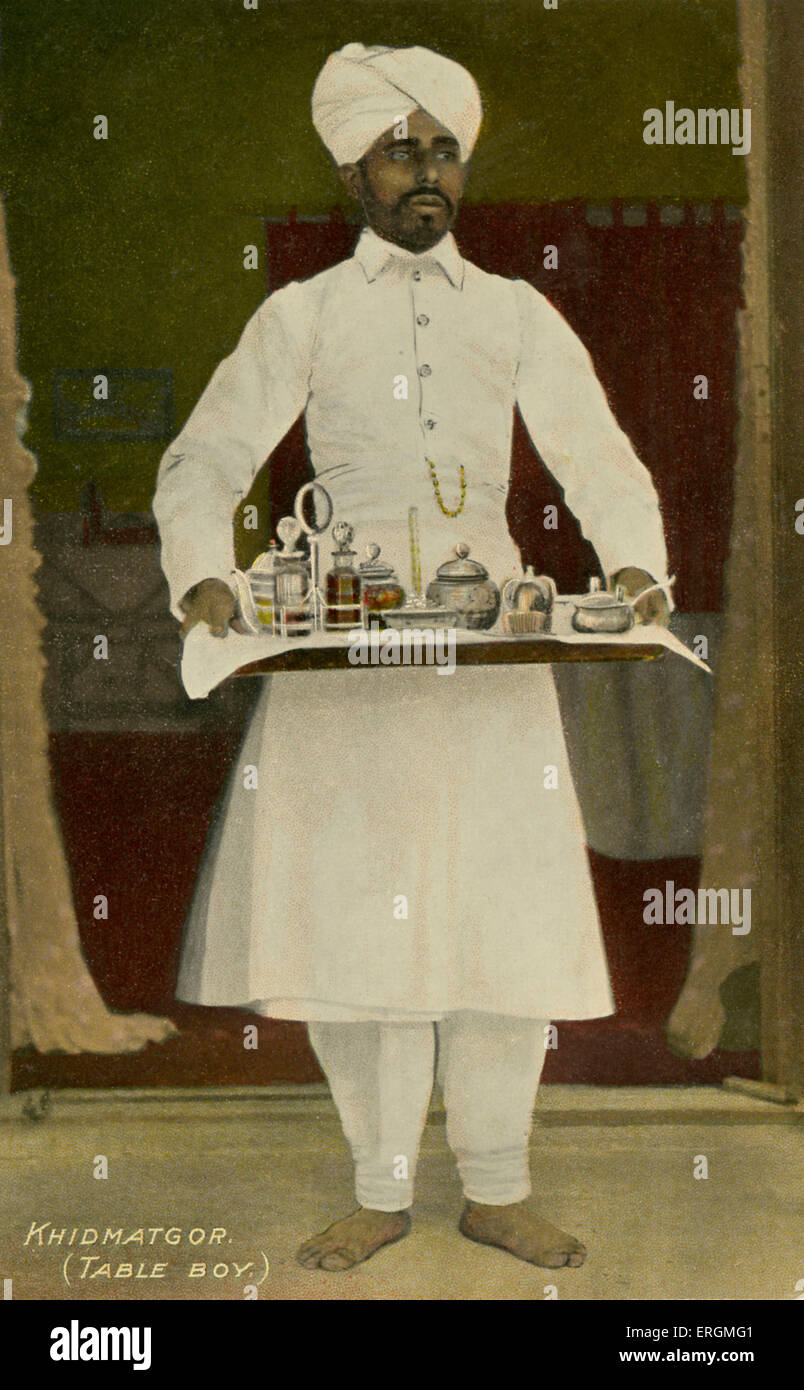 Khidmatgor (Tabella servo). Colorised fotografia dall'inizio del XX secolo. Foto Stock