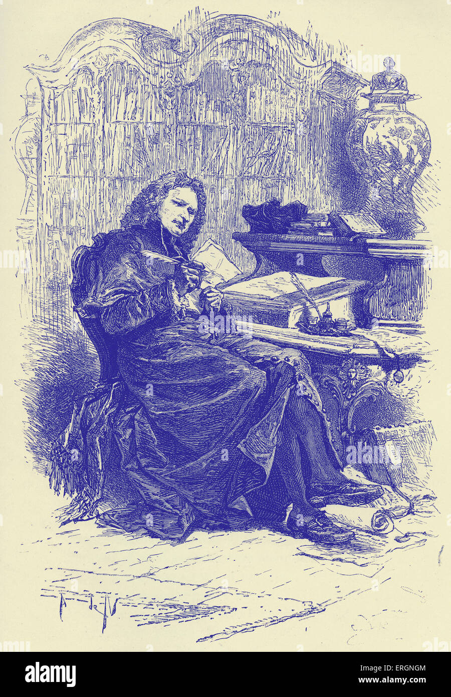 Guillaume Dubois, cardinale francese e più. Egli fu precettore del giovane duca di Chartres (il reggente Duca di Orléans) e Foto Stock