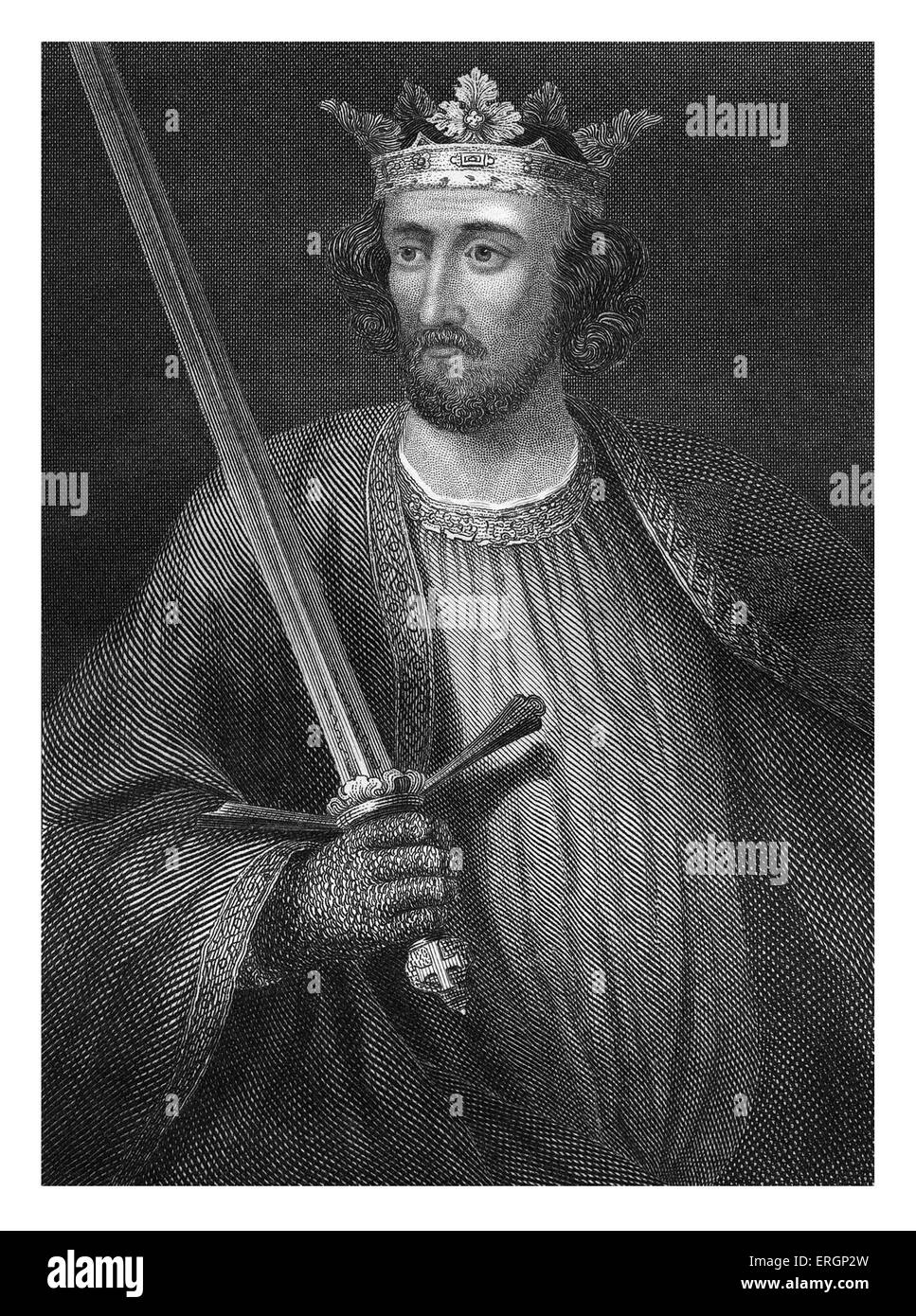 Edward Ho, noto anche come Edward Longshanks e il martello degli scozzesi , ritratto. Re d'Inghilterra dal 1272 al 1307. 17 Giugno Foto Stock