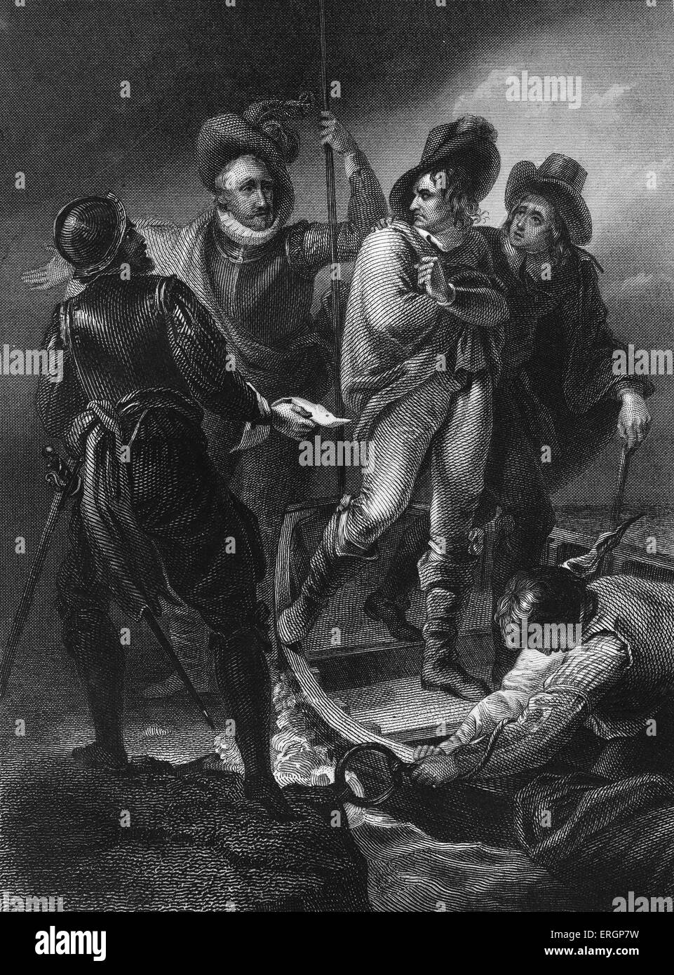 Nel 1634 Oliver Cromwell ha tentato di emigrare in Connecticut in America ma è stato impedito da parte del governo di lasciare. Foto Stock