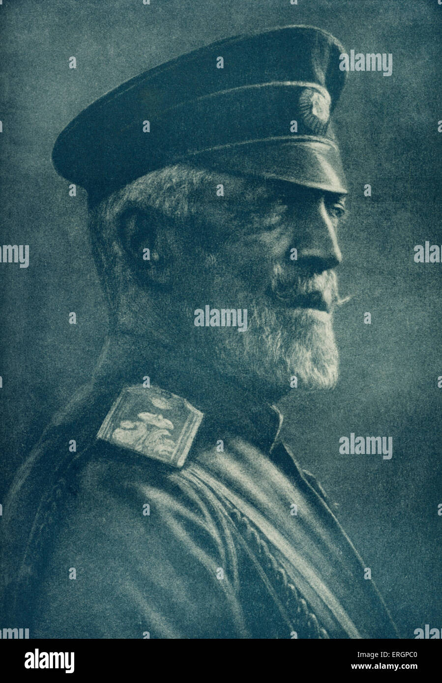 Il Granduca Nicholas Nikolaevich della Russia, ritratto. Generale Russo della Prima Guerra Mondiale, 6 novembre 1856 - 5 gennaio 1929. Foto Stock