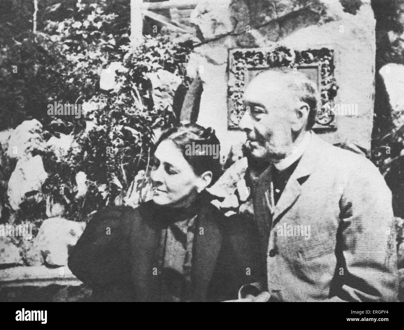 I genitori di Franklin D. Roosevelt, James e sara in St Blaisen, Tedesco, 1896. Dopo la fotografia scattata da Franklin D. Foto Stock