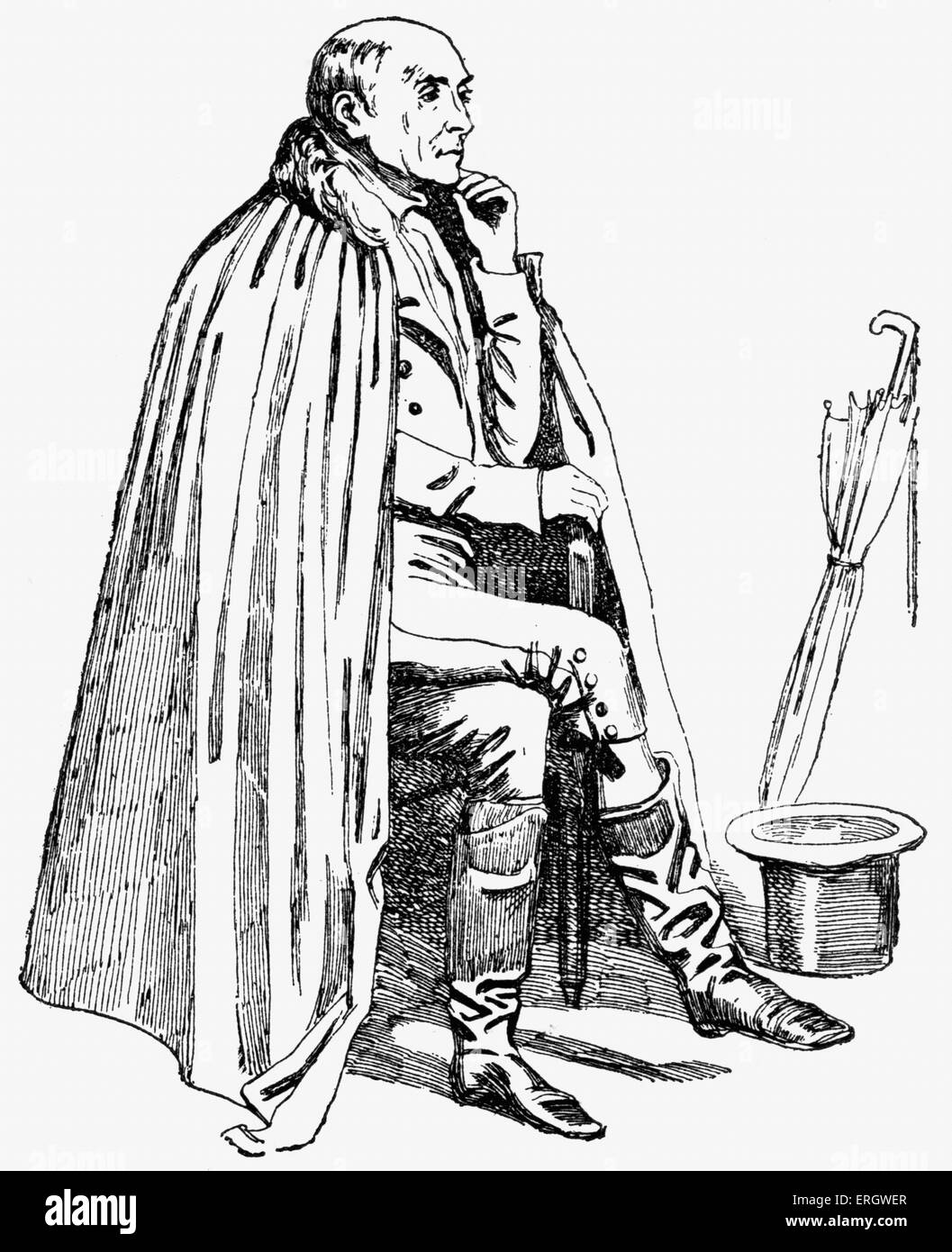 William Lisle Bowles: Inglese poeta e critico, 24 settembre 1762 - 7 aprile 1850. Foto Stock