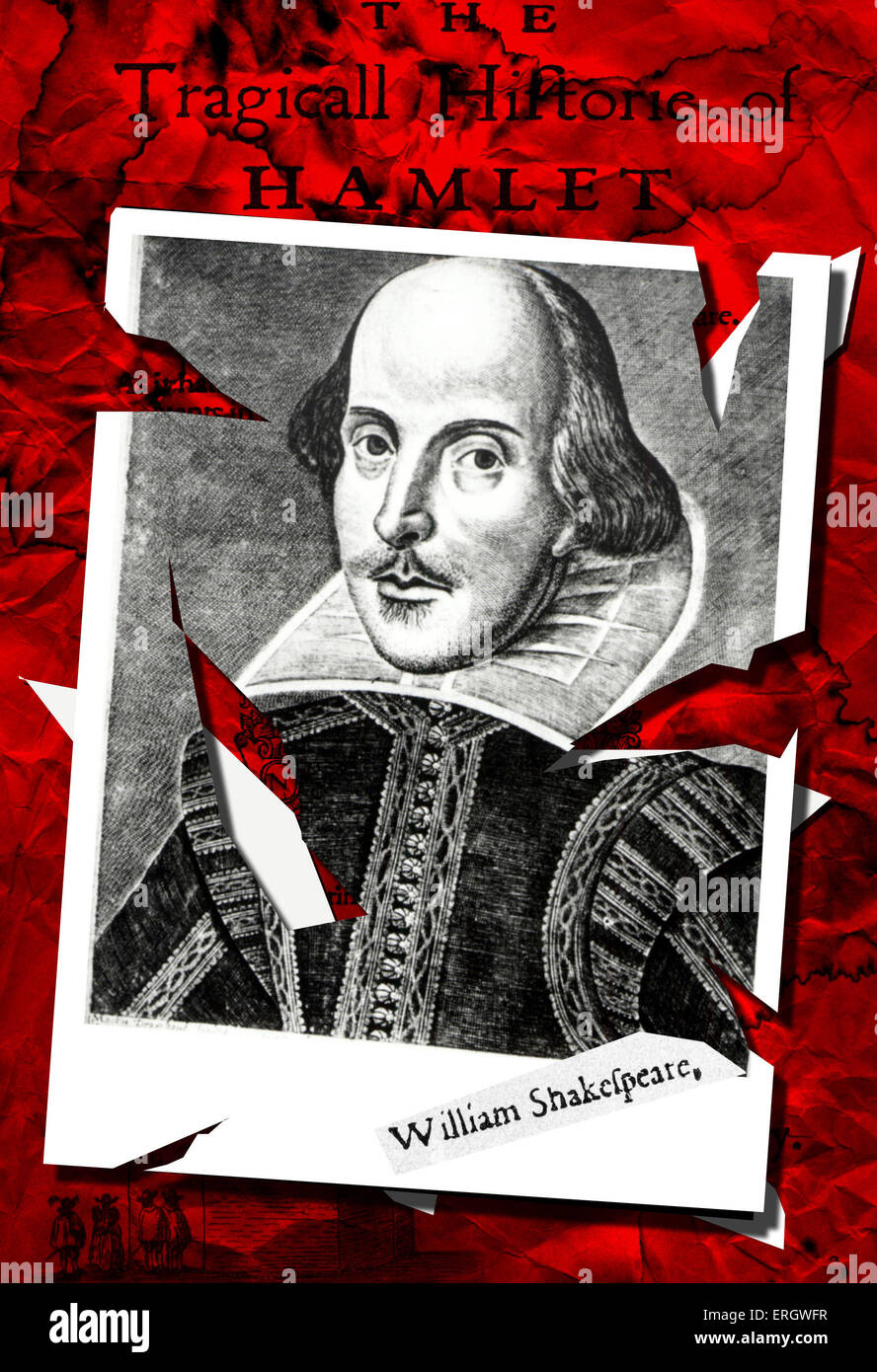 William Shakespeare collage compilation da Oscar Vila Nieto Foto Stock