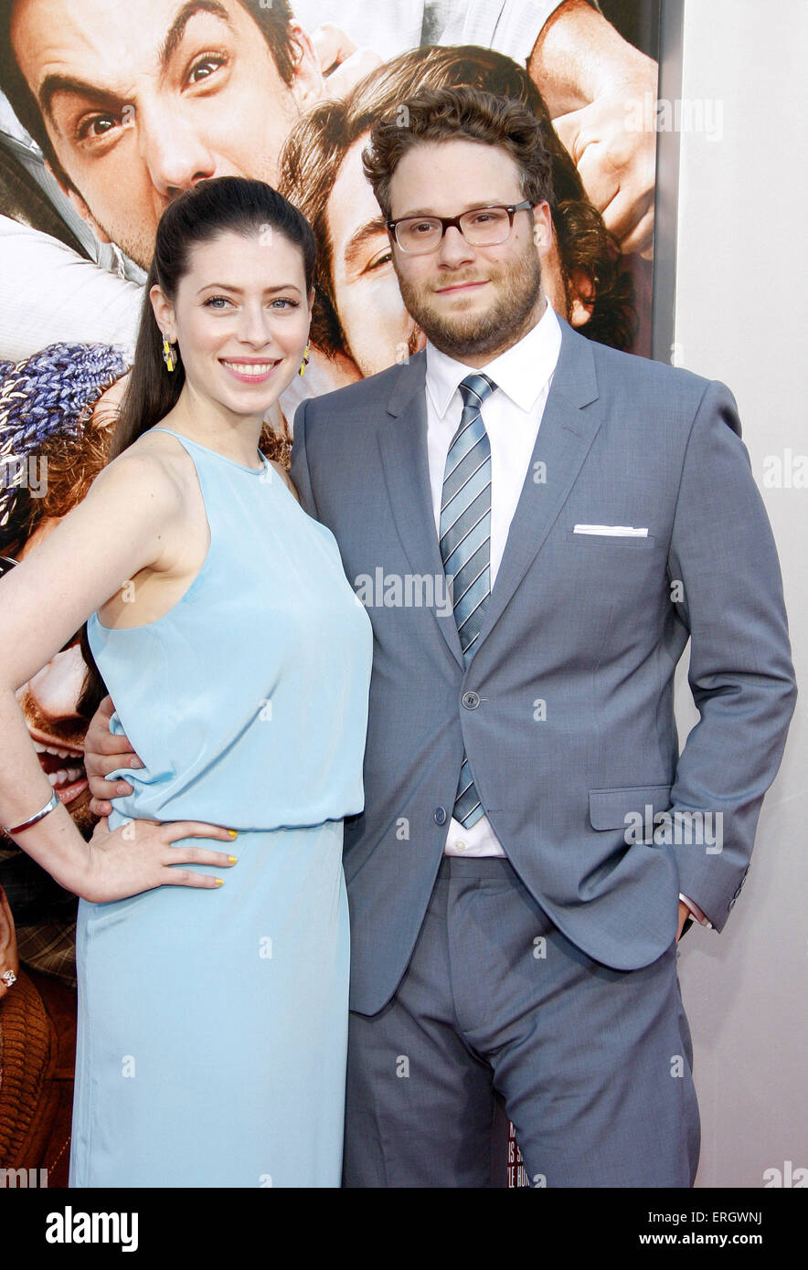 Lauren Miller e Seth Rogen Foto Stock