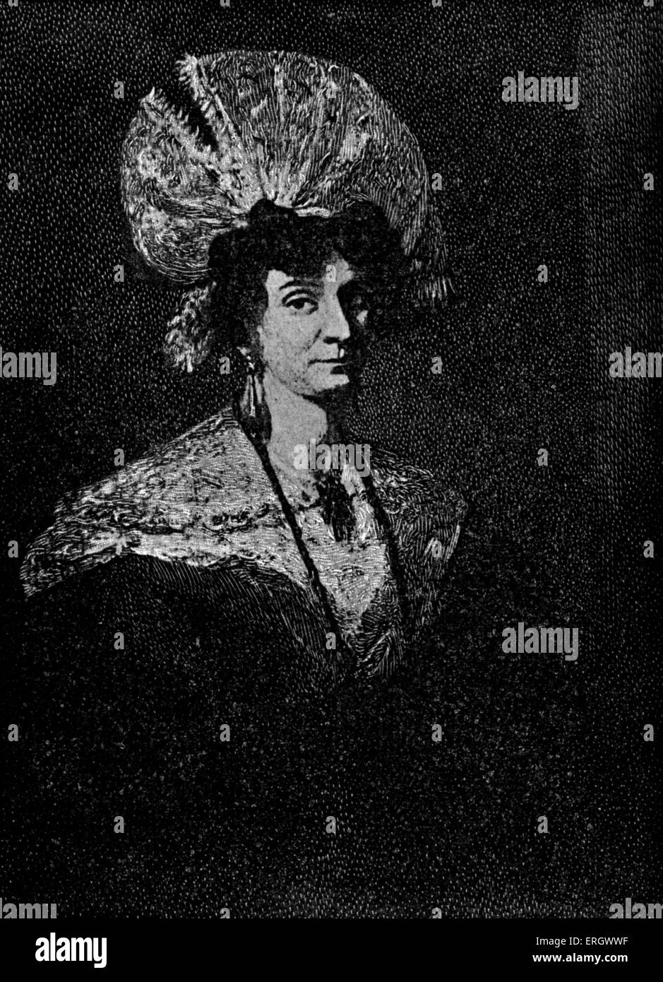 Jane Reynolds: (Mrs T Cofano), moglie di Thomas Hood. TH: British humorist e poeta, 23 maggio 1799 - 3 maggio 1845. Foto Stock