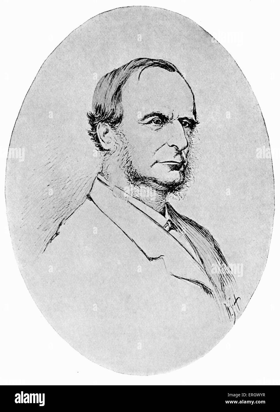 Charles Kingsley: romanziere inglese, 12 Giugno 1819 - 23 gennaio 1875. Foto Stock