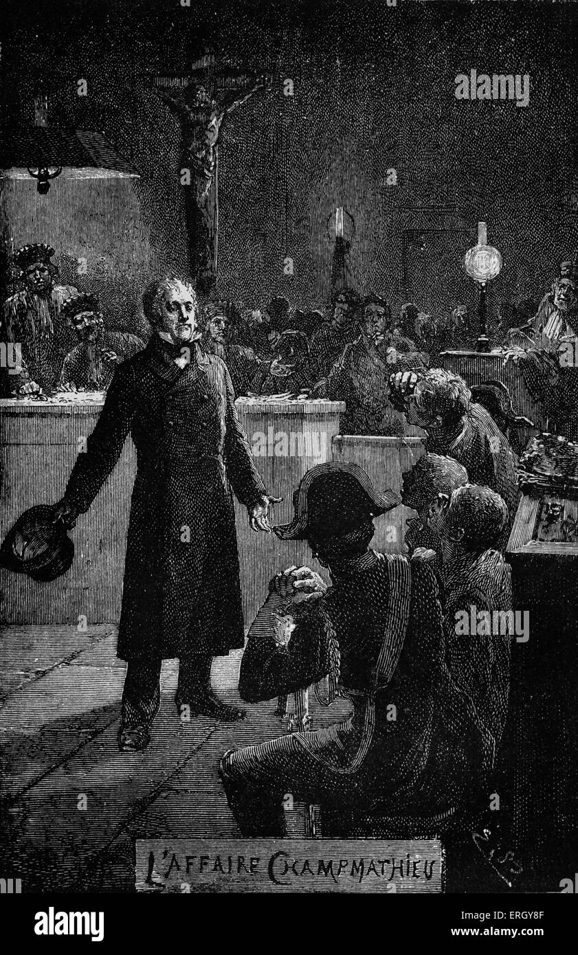 Les Miserables di Victor Hugo. Pubblicato per la prima volta 1862. Illustrazione originale da Emile Bayard. La didascalia recita: 'Io sono Jean Valjean'. Foto Stock