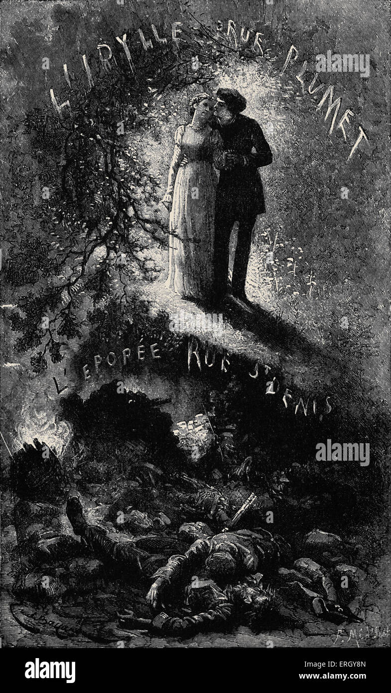 Les Miserables di Victor Hugo. Pubblicato per la prima volta 1862. Illustrazione originale da Emile Bayard. La didascalia recita: idillio e la Foto Stock