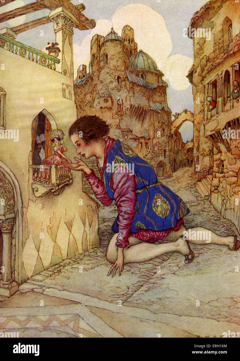 I viaggi di Gulliver : UN VIAGGIO A Lilliput da Jonathan Swift, originariamente pubblicato nel 1712. La didascalia recita: 'La sua maestà imperiale Foto Stock