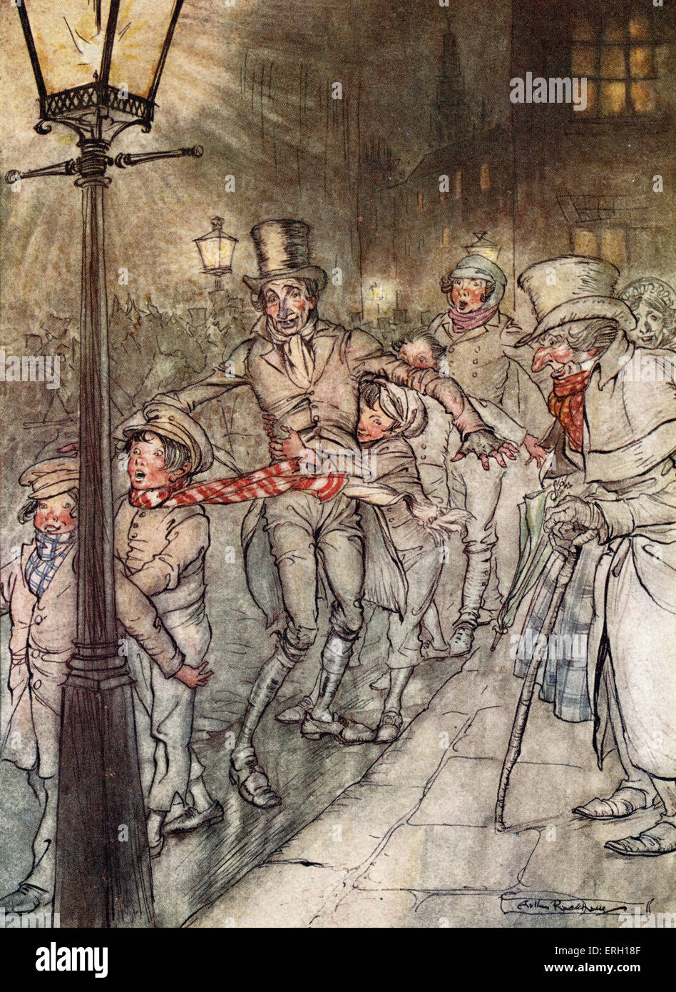 Christmas Carol, Arthur Rackham Foto Stock