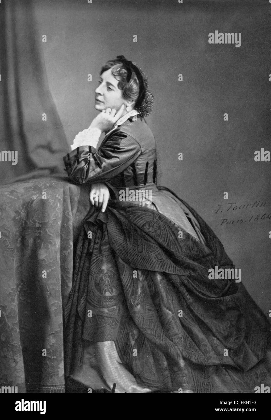 Virginie Dejazet nel 1864 in Victorien Sardou gioco.. VD: attrice francese 1798 - 1875. VS: drammaturgo francese 1831 -1908. Foto di Foto Stock