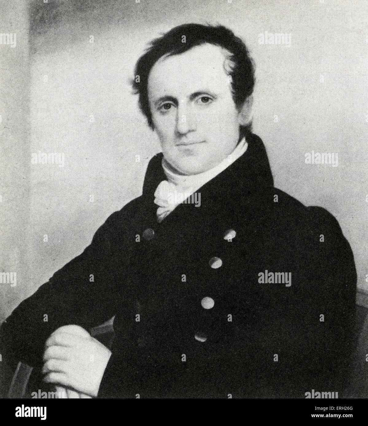 James Fenimore Cooper, autore americano. 15 Settembre 1789 - 14 settembre 1851. Foto Stock