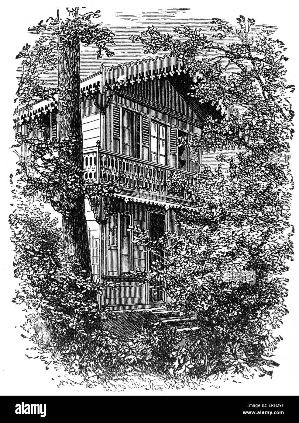 Charles Dickens ' Casa di Gad's Hill, Regno Unito.Home dove il romanziere britannico è morto. 7 febbraio 1812 - 9 giugno 1870. Foto Stock