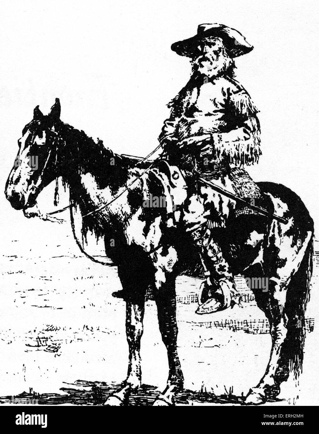 Jim Bridger, American explorer dell'Occidente. Marzo 1804 - luglio 1881. Foto Stock