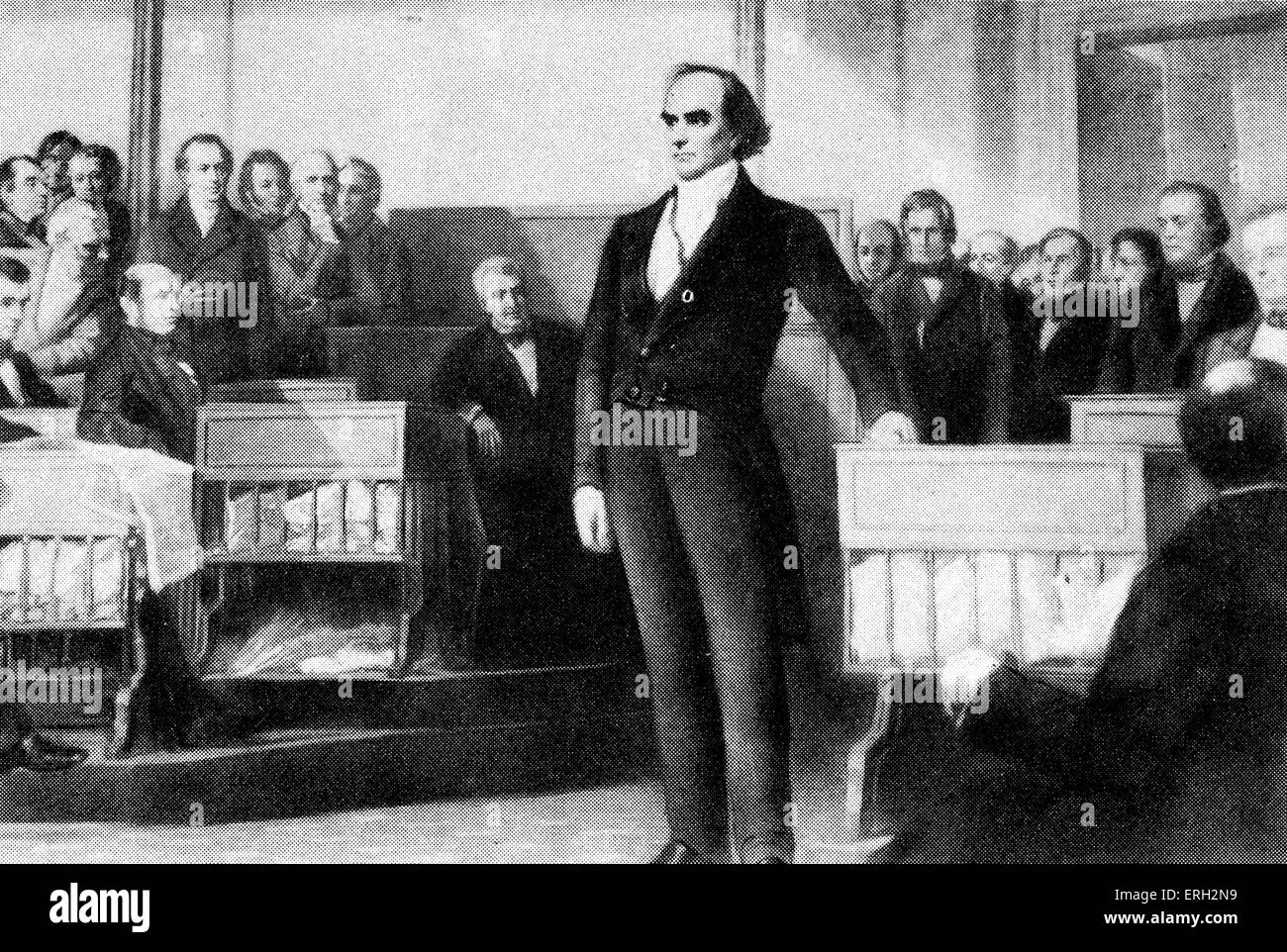 Daniel Webster, uomo politico americano. 18 Gennaio 1782 - 24 ottobre 1852. Foto Stock