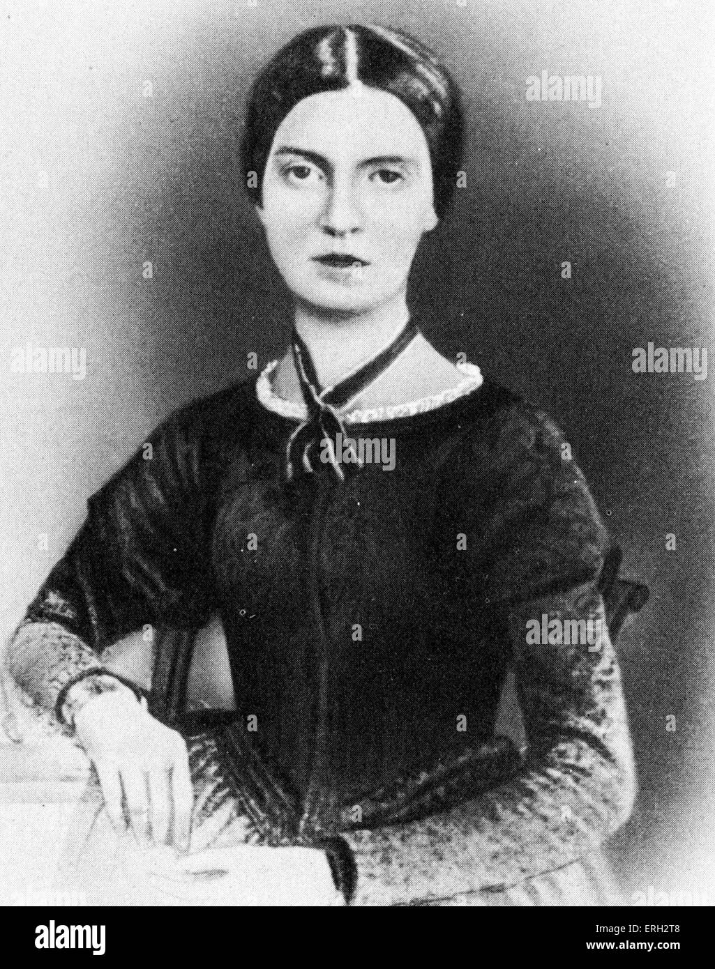 Emily Elizabeth Dickinson c. 1846 il poeta americano. 10 Dicembre 1830 - 15 maggio 1886. Foto Stock