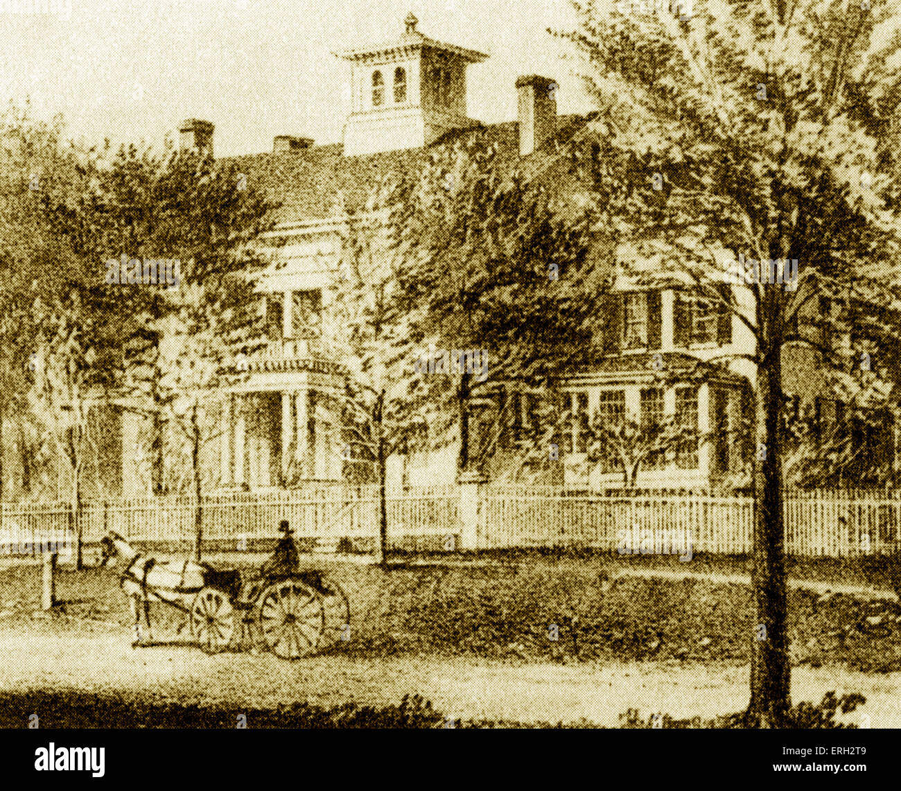Emily Elizabeth Dickinson 's house - Amherst, Massachusetts. Poeta americano. 10 Dicembre 1830 - 15 maggio 1886. Foto Stock