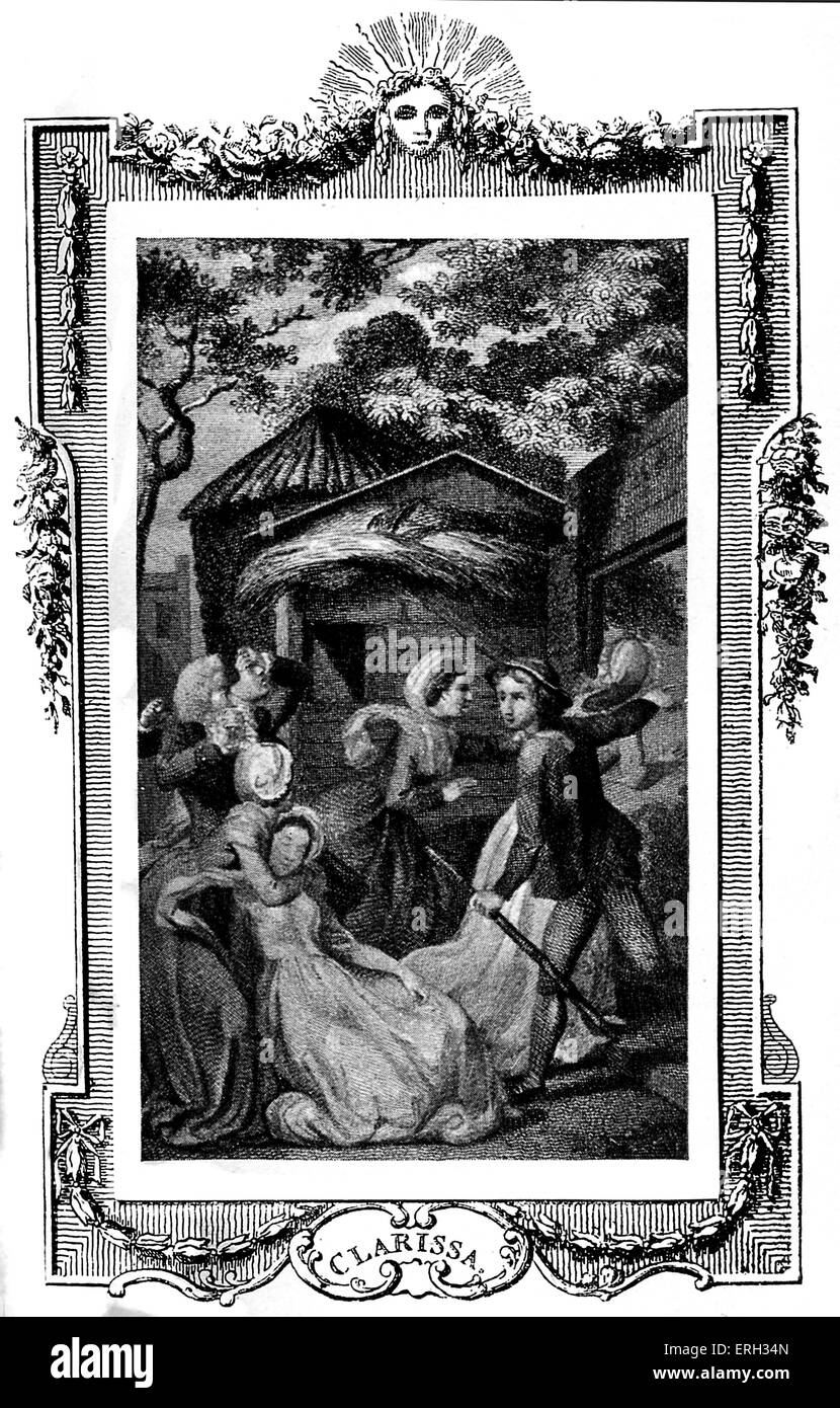 "Clarissa Harlowe; o la storia di un giovane lady' di Samuel Richardson. In primo luogo pubblicato in 1778. Illustrazione di Thomas Foto Stock