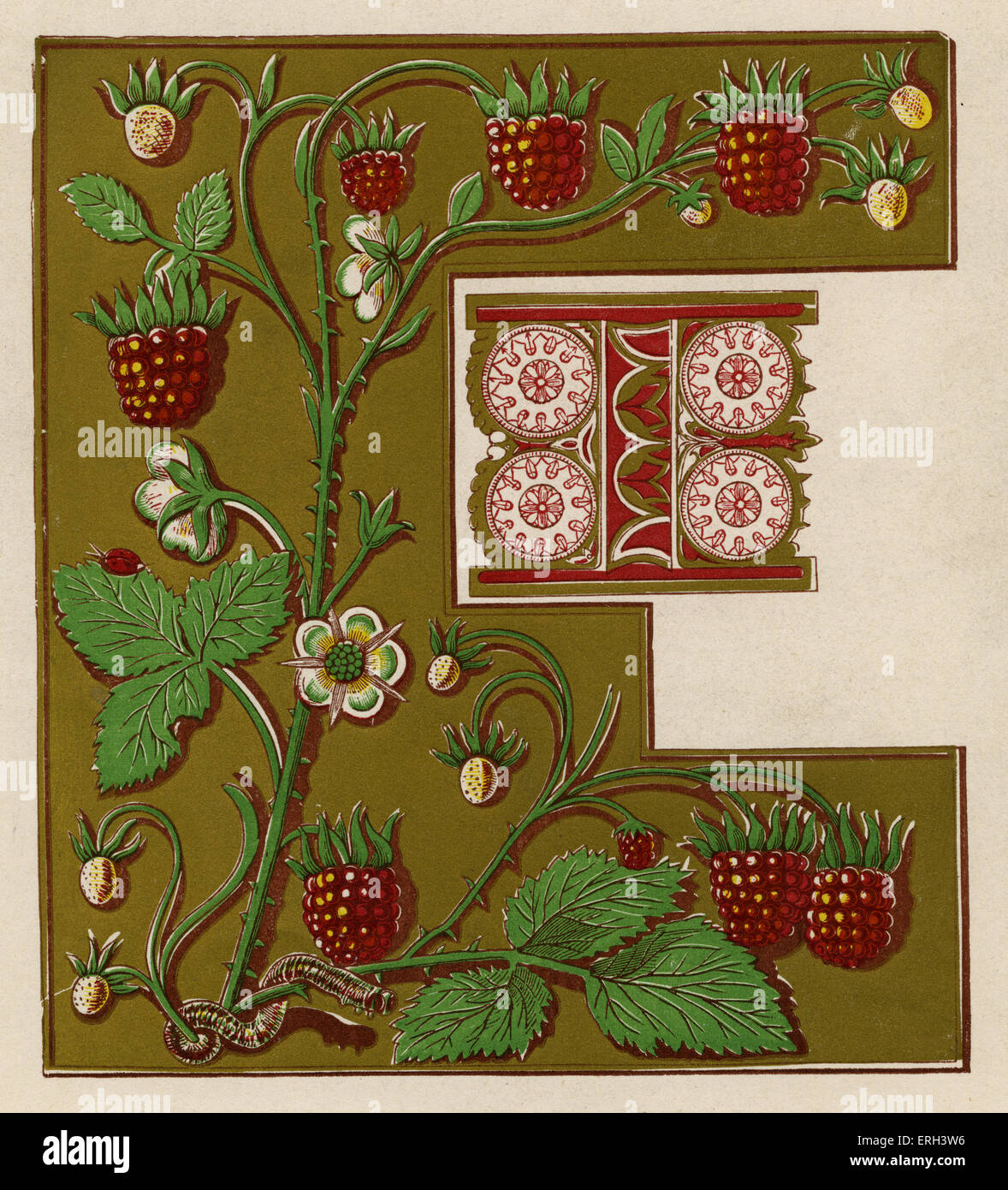 Illuminata lettera mi da il libro delle ore di Anna di Bretagna". Xv - XVI secolo. (1886 fonte). Foto Stock