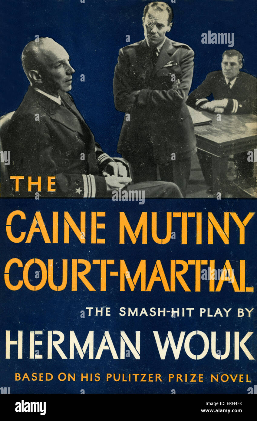 Il Caine Mutiny Court-Martial da Herman Wouk (smash hit giocare sulla base del suo premio Pulitzer romanzo "L'Caine Mutiny' ) prenota Foto Stock