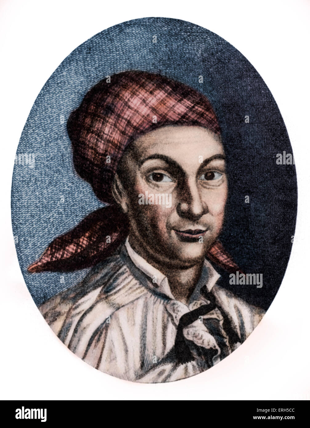 Johann Georg Hamann - Ritratto del filosofo tedesco, 27 agosto 1730 - 21 giugno 1788. Versione Colorised. Foto Stock