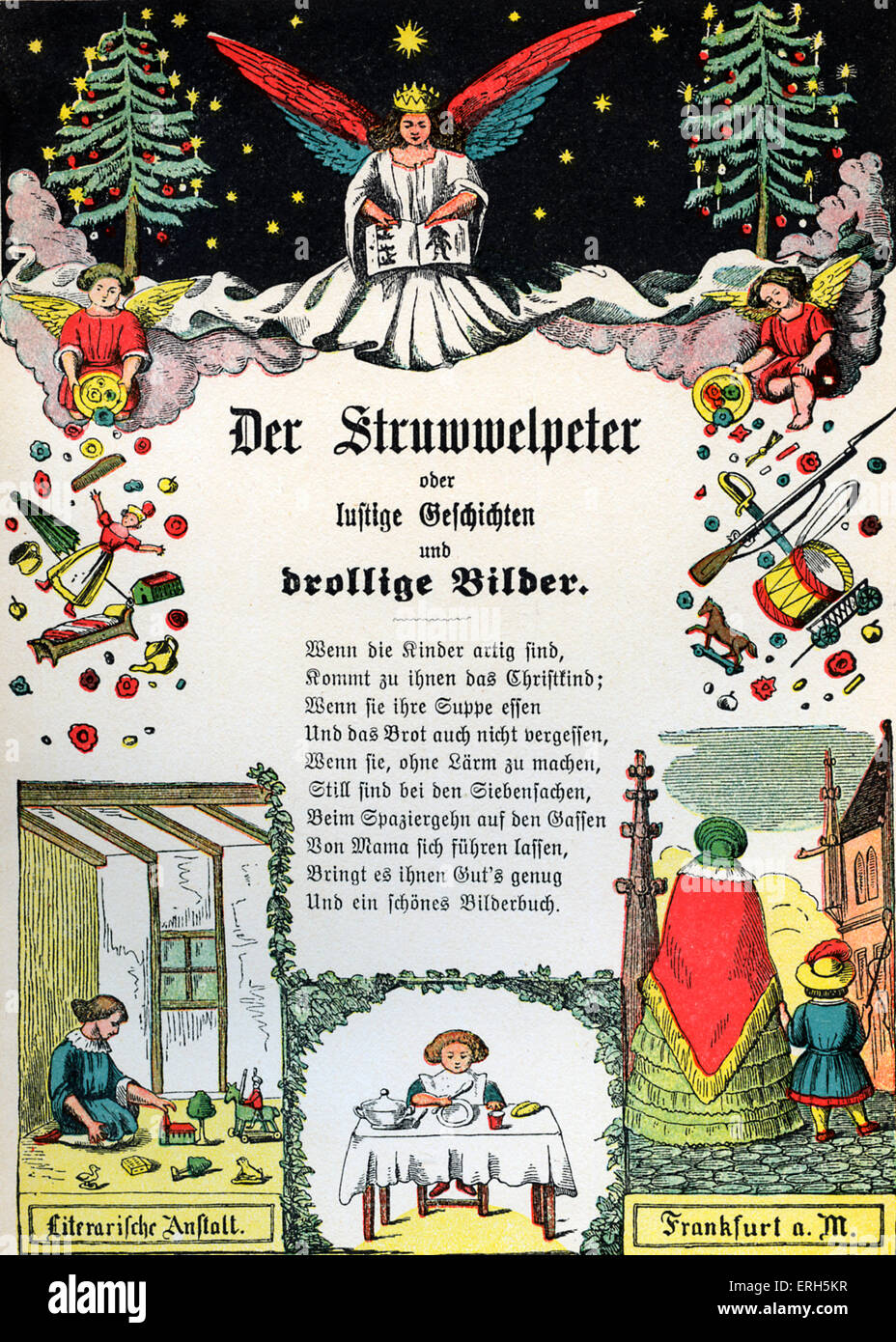 Der Struwwelpeter dal dottor Heinrich Hoffmann - Introduzione. 400 th, edizione 1917. I bambini tedeschi 's prenota prima Foto Stock