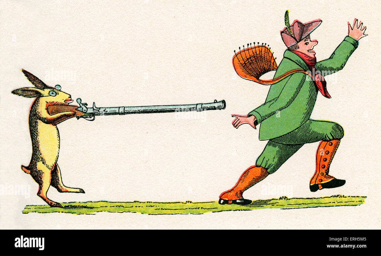 Der Struwwelpeter [Shock-guidato Pietro] dal dottor Heinrich Hoffmann. La storia della Wild Huntsman [Die Geschichte vom wilden Foto Stock
