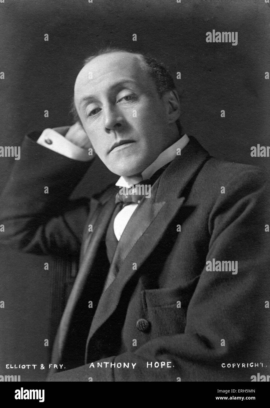 Anthony Hope, romanziere inglese, autore del prigioniero di Zenda e Rupert di Hentzau, 9 febbraio 1863 - 8 Luglio, 1933. Foto Stock