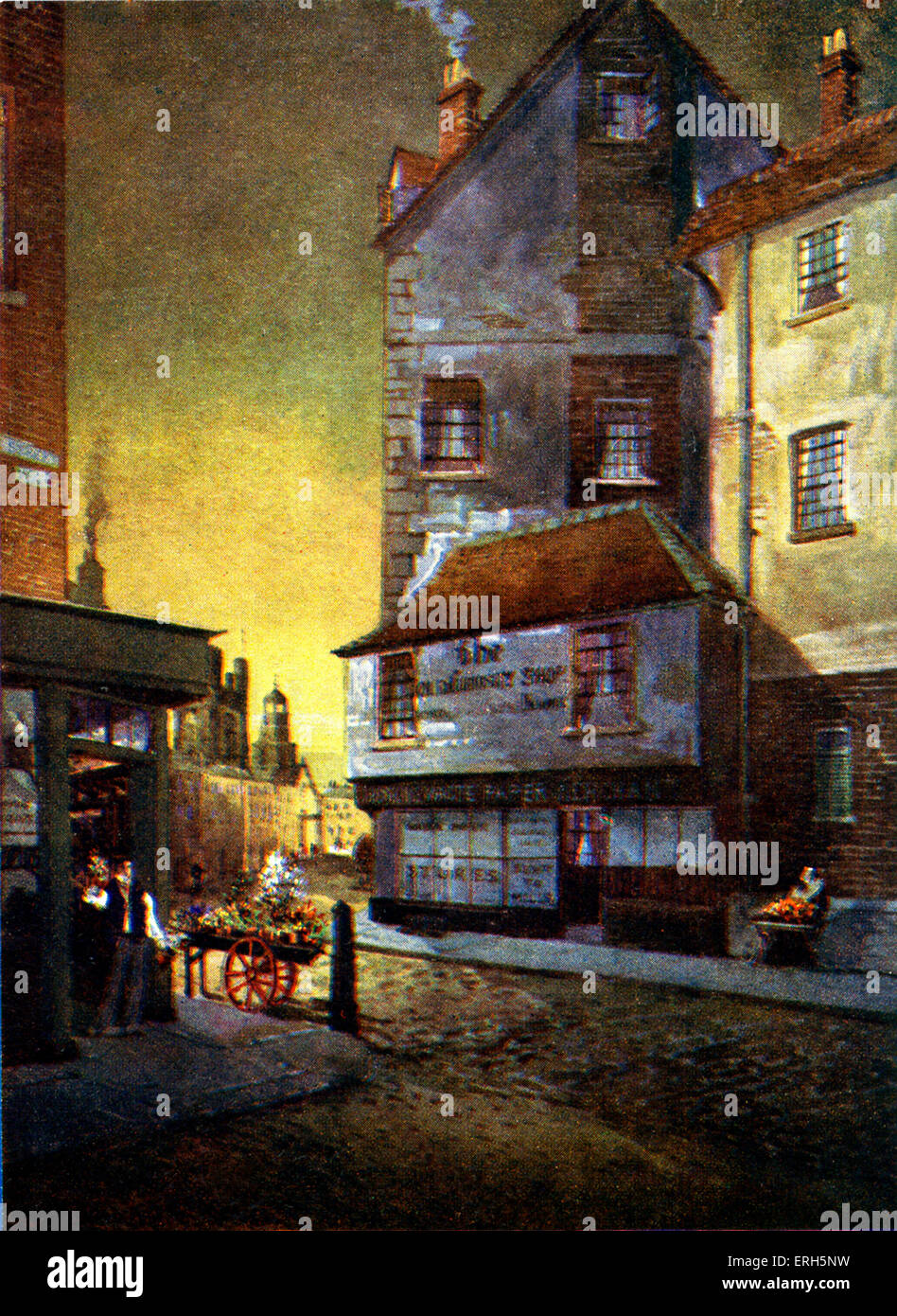 Charles Dickens - il vecchio negozio di curiosità. Illustrazione del romanzo. Fine del XIX / inizio del XX secolo. Foto Stock