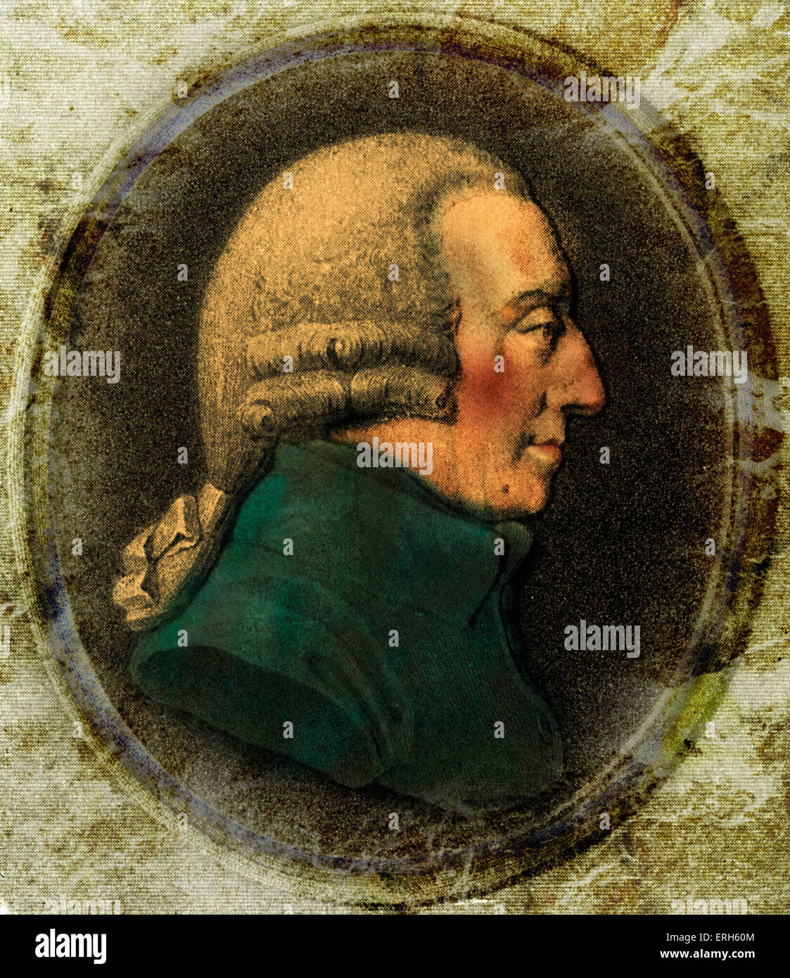 Adam Smith, 16 Giugno 1723 - 17 luglio 1790. Scottish filosofo morale e un pioniere di economia politica. Autore di "la ricchezza delle nazioni", considerato il suo opus magnum e la prima opera moderna di economia. Medaglione da Tassie Foto Stock