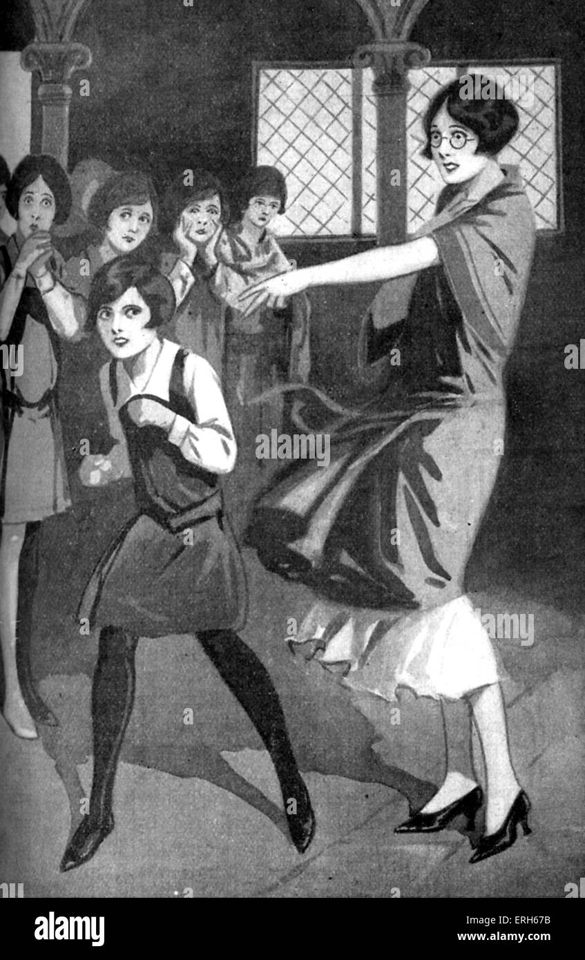 1920s educandato storia illustrazione- 'Lucia il secondo termine' da Mabel Marlowe. Foto Stock