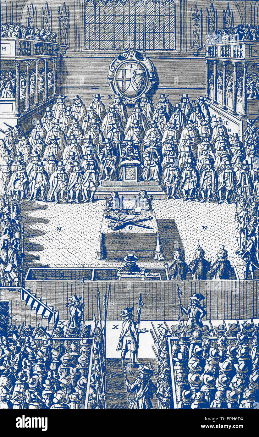 La versione di prova di Charles I - incisione dal 1649 1600-1649. Foto Stock