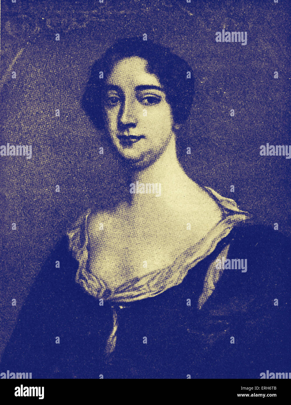 Aphra Behn - drammaturgo e scrittore del restauro: 10 luglio 1640 - 16 aprile 1689. Dalla pittura di Sir Peter Lely. Foto Stock