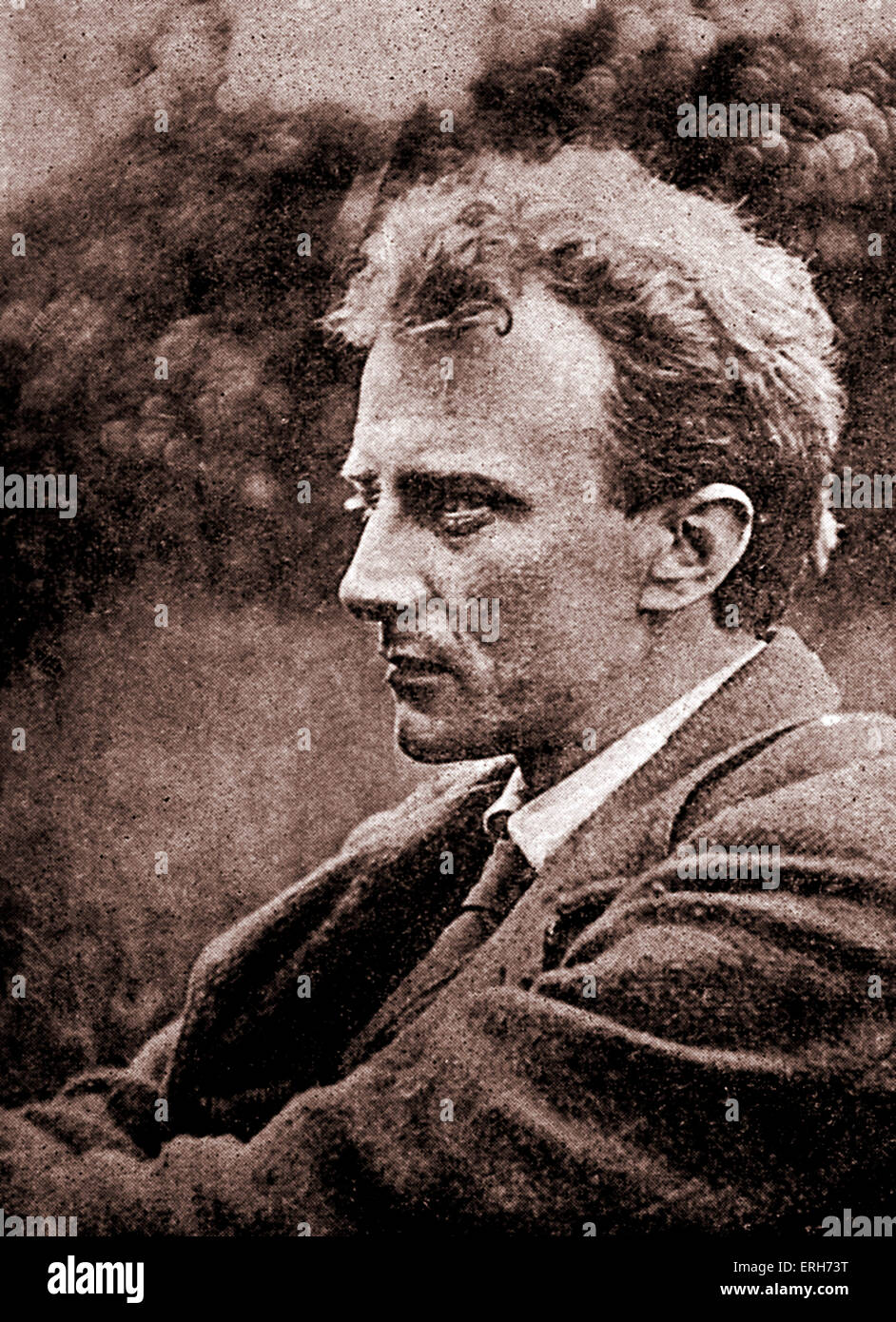 Edward Thomas. Anglo-Welsh scrittore e poeta della guerra mondiale I. 3 Marzo 1878 - 9 aprile 1917. Foto Stock