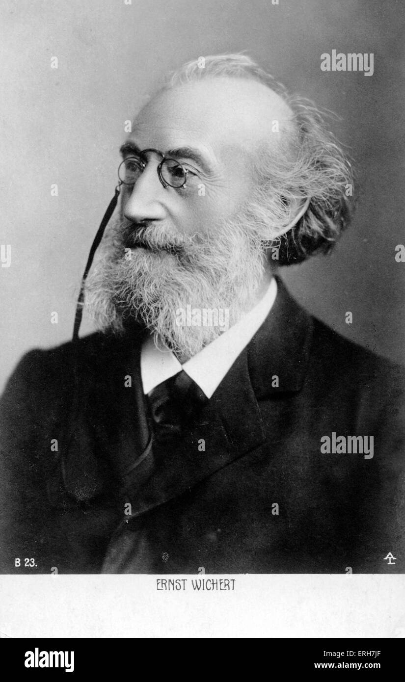 Ernst Wichert. Autore tedesco e giurista. 11 Marzo 1831 - 21 Gennaio 1902 Foto Stock