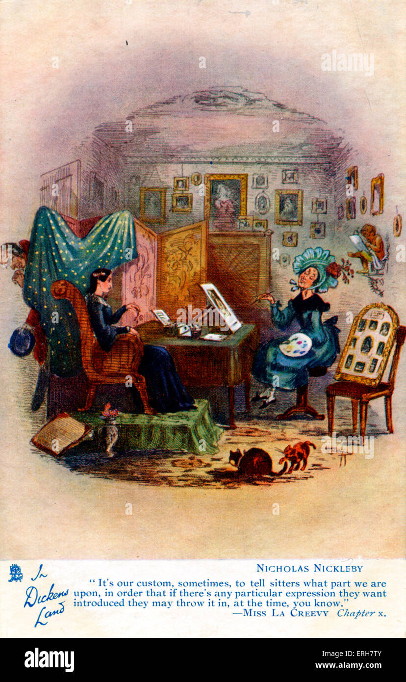 Nicholas Nickleby di Charles Dickens. Capitolo 10: "È nostra abitudine, talvolta, a dire sitter cosa pare siamo al momento in ordine Foto Stock Nicholas Nickleby di Charles Dickens. Capitolo 10: "È nostra abitudine, talvolta, a dire sitter cosa pare siamo al momento in ordine Foto Stock