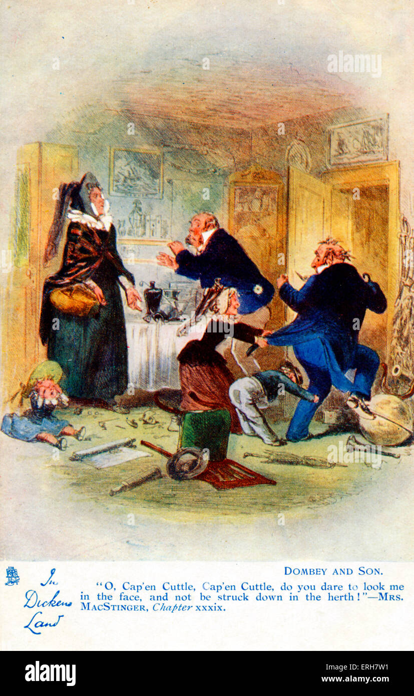 Dombey e figlio di Charles Dickens. Capitolo 39: " O, Cap'en seppie, Cap'en seppie, non avete il coraggio di guardare a me in faccia e non essere Foto Stock