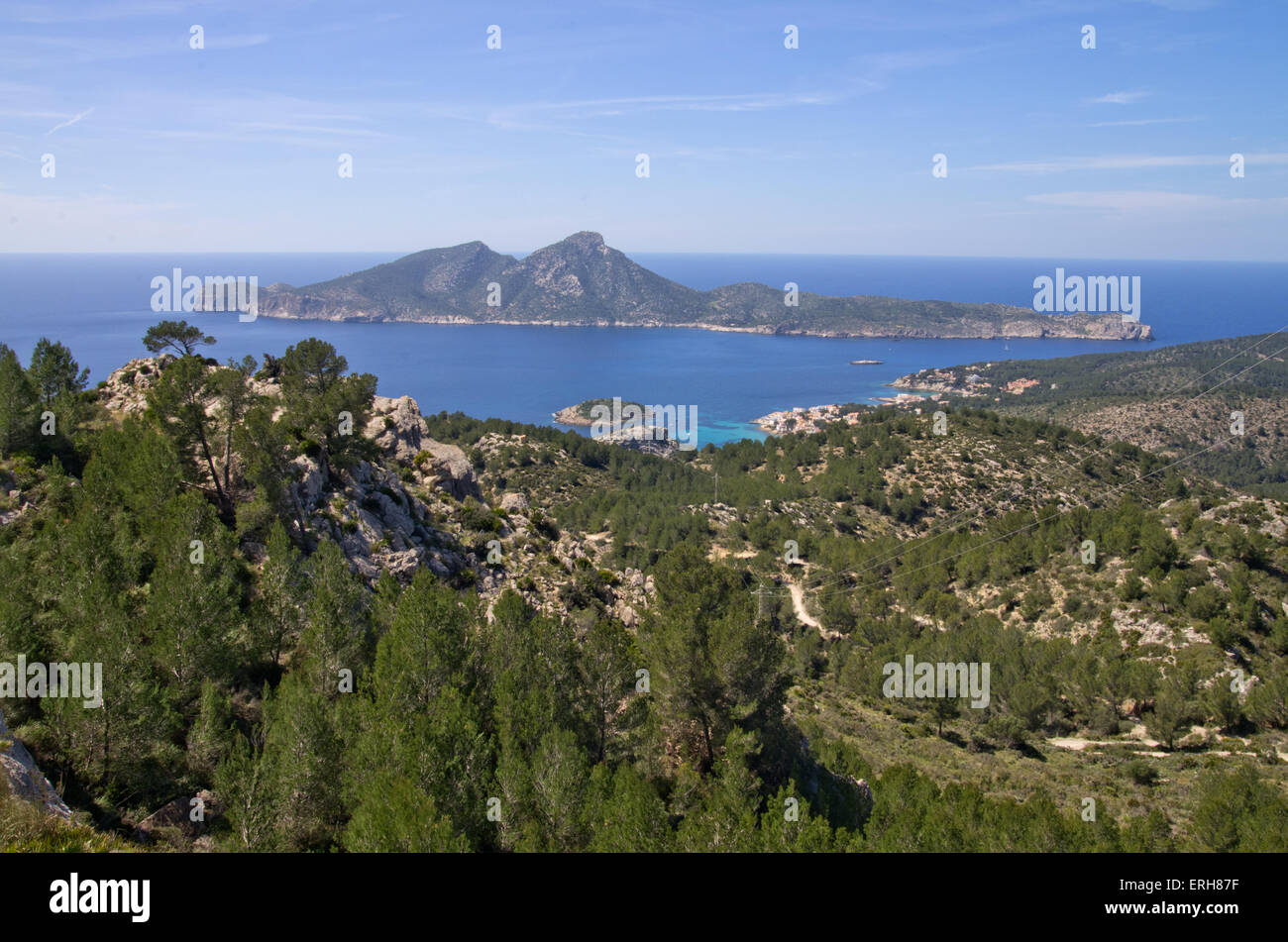 Sant Telm e Sa Dragonara Foto Stock