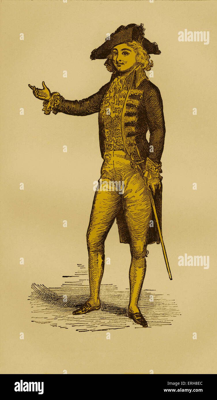 Onorevole Goodall, attore inglese, in 'la costante coppia" da un disegno di De Wilde, 1792 Foto Stock